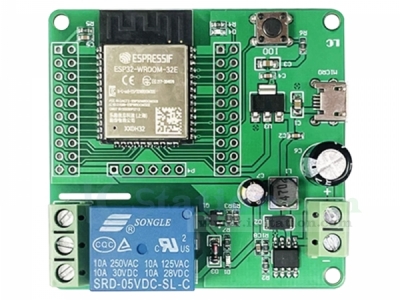 DC 5-60V ESP32 Single Channel Wireless WIFI Relay Module ESP32-WROOM Development Board